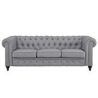 Canapé Chesterfield Emery, Confort Luxueux pour Salons Chaleureux, Canapé Moderne du Milieu du Siècle, Élégance & Sérénité, Canapé 3 Places