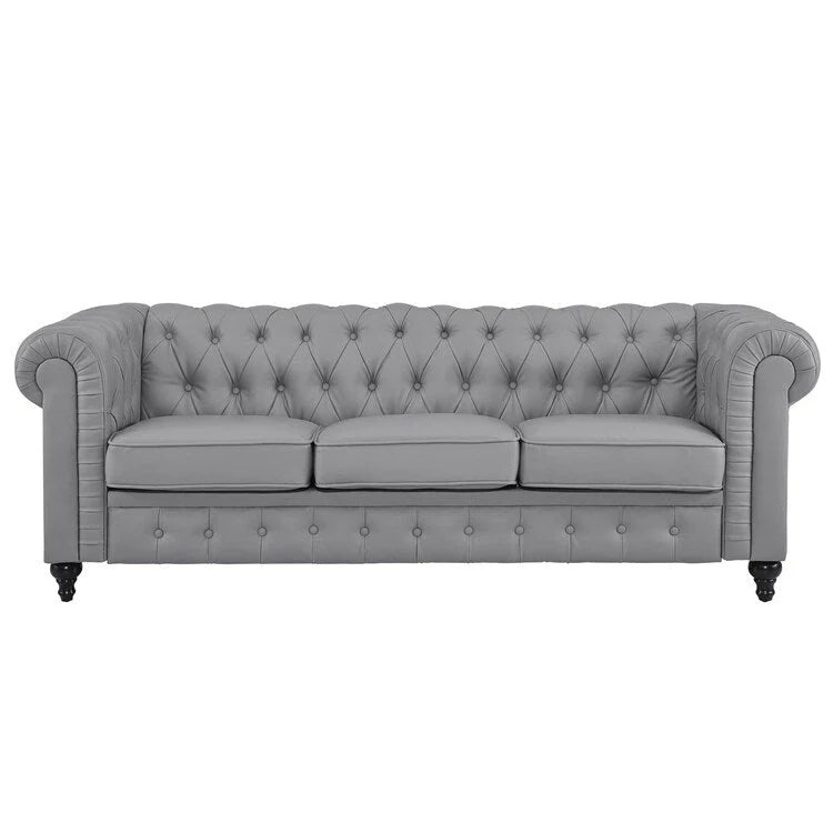 Canapé Chesterfield Emery, Confort Luxueux pour Salons Chaleureux, Canapé Moderne du Milieu du Siècle, Élégance & Sérénité, Canapé 3 Places