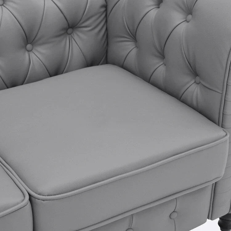 Canapé Chesterfield Emery, Confort Luxueux pour Salons Chaleureux, Canapé Moderne du Milieu du Siècle, Élégance & Sérénité, Canapé 3 Places