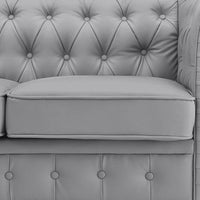 Canapé Chesterfield Emery, Confort Luxueux pour Salons Chaleureux, Canapé Moderne du Milieu du Siècle, Élégance & Sérénité, Canapé 3 Places