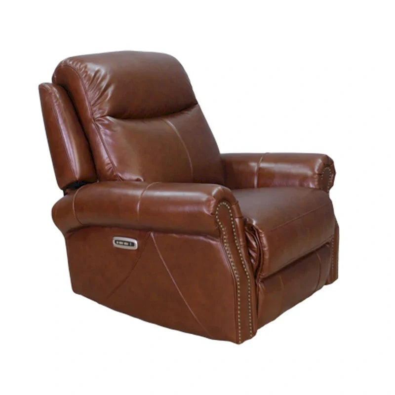 Hydeline Royce Fauteuil inclinable en cuir pleine fleur à gravité zéro avec inclinaison électrique et appui-tête