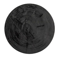 Tabouret sculpté en bois de paulownia