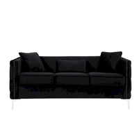 Ensemble Salon en Velours Noir