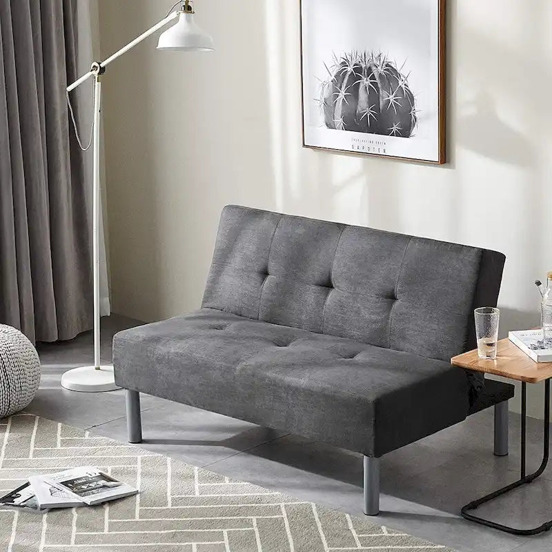 Mini-Futon Étudiant - Gris Acier par DormCo