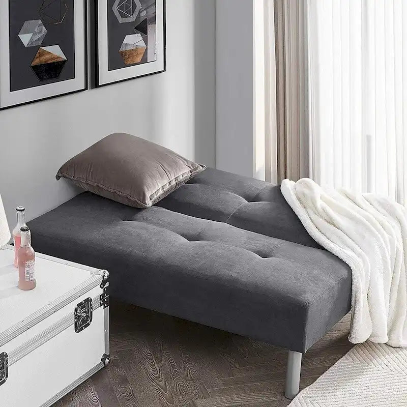 Mini-Futon Étudiant - Gris Acier par DormCo