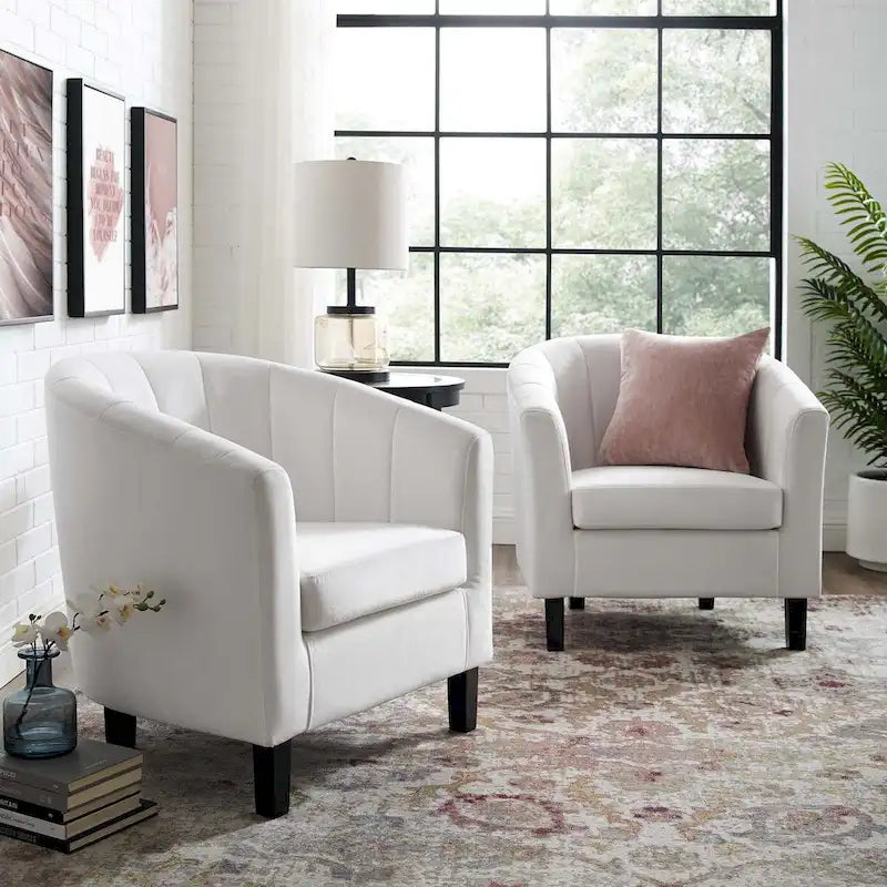 Fauteuil en velours capitonné Silver Orchid Streitmann (Lot de 2)