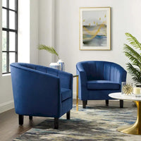 Fauteuil en velours capitonné Silver Orchid Streitmann (Lot de 2)