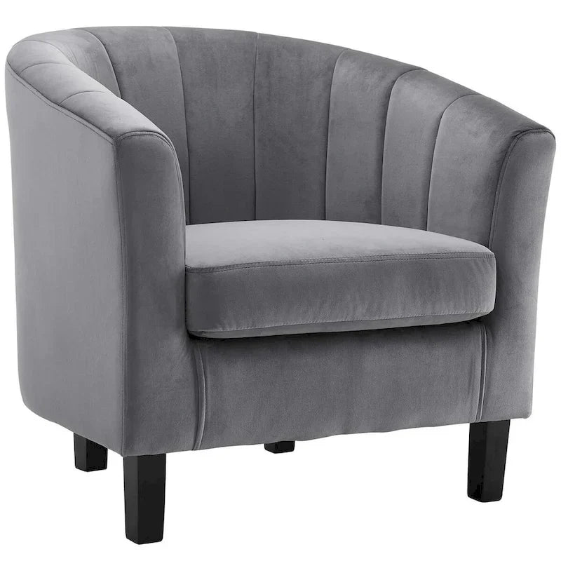 Fauteuil en velours capitonné Silver Orchid Streitmann (Lot de 2)