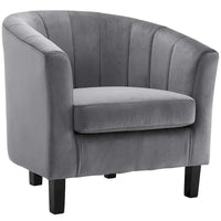 Fauteuil en velours capitonné Silver Orchid Streitmann (Lot de 2)