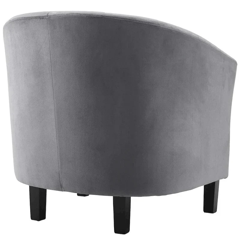 Fauteuil en velours capitonné Silver Orchid Streitmann (Lot de 2)