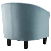 Fauteuil en velours capitonné Silver Orchid Streitmann (Lot de 2)