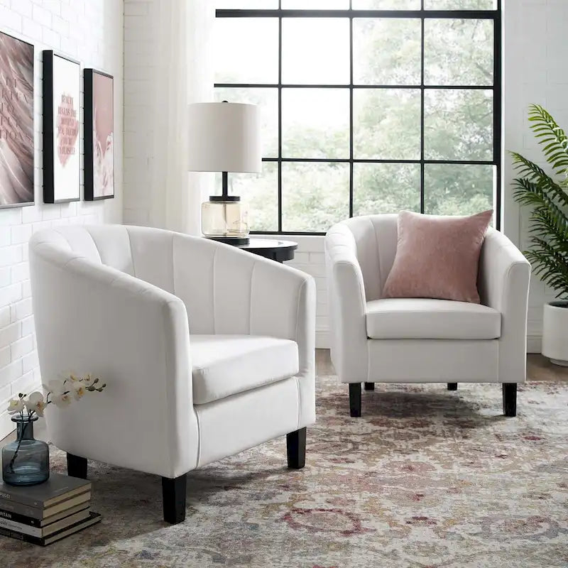 Fauteuil en velours capitonné Silver Orchid Streitmann (Lot de 2)