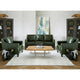 Ensemble Canapé Essex et Deux Fauteuils en Cuir Pleine Fleur Vert Vieilli