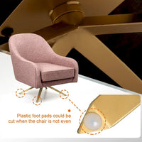 Fauteuil Club Pivotant en Cuir PU, Fauteuil de Salon, Fauteuil d'Appoint Rembourré
