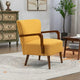 Chaises modernes dans le salon, fauteuils à ossature en bois