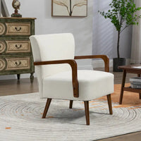 Chaises modernes dans le salon, fauteuils à ossature en bois