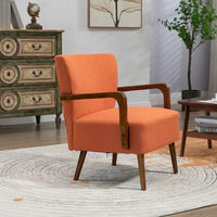Chaises modernes dans le salon, fauteuils à ossature en bois
