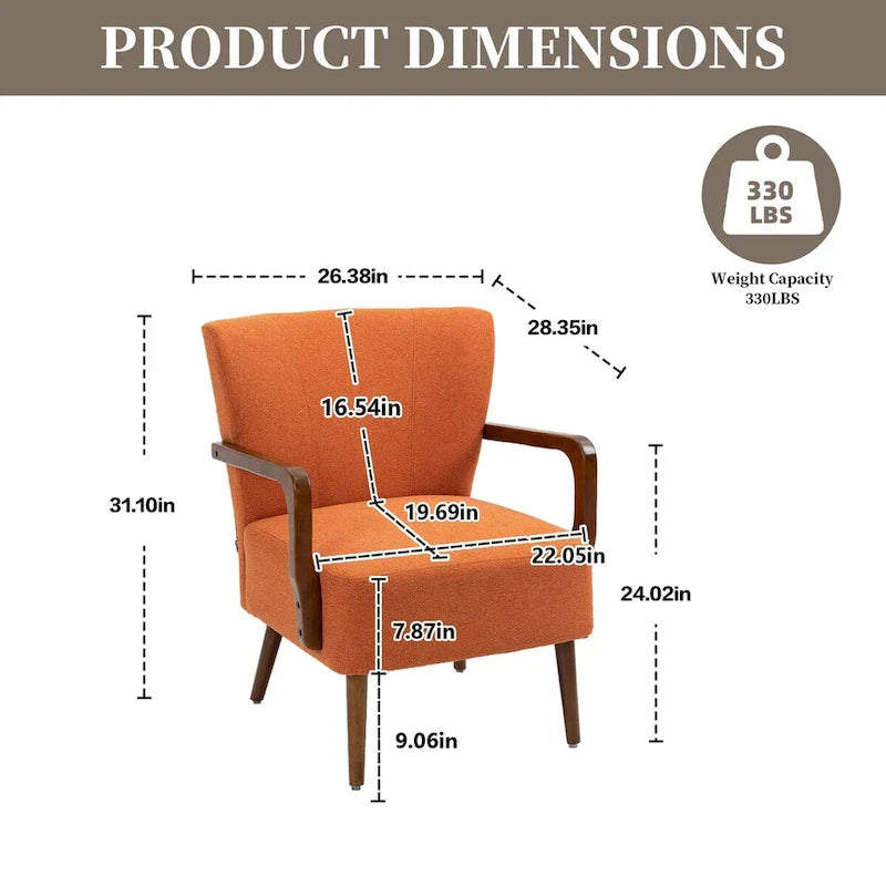 Chaises modernes dans le salon, fauteuils à ossature en bois