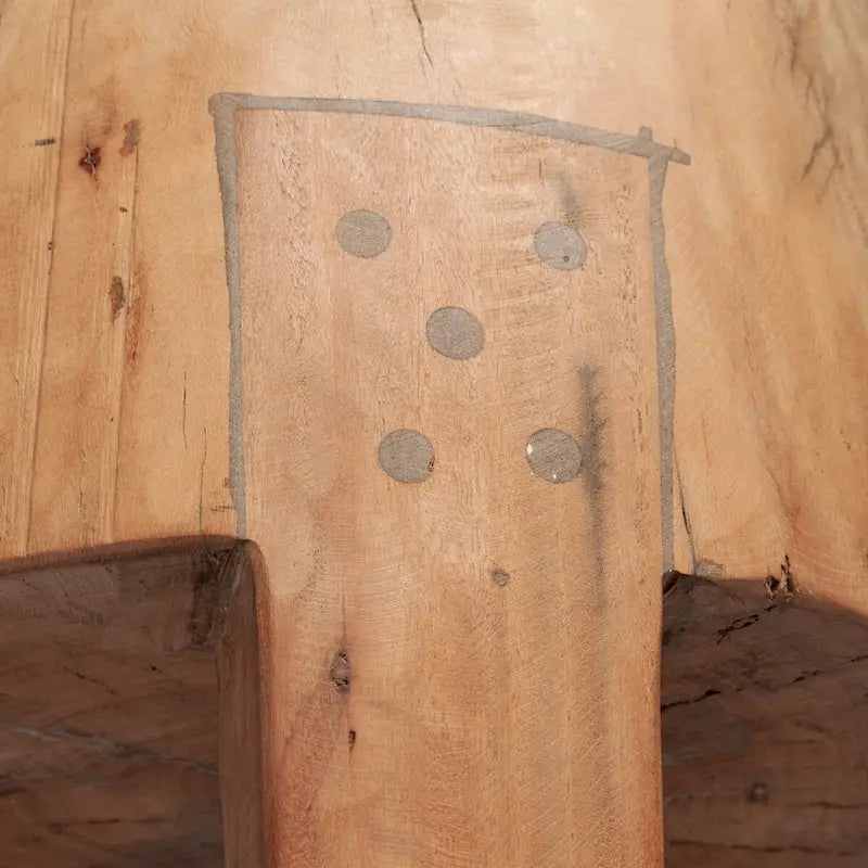 Asco tabouret rustique en bois récupéré massif