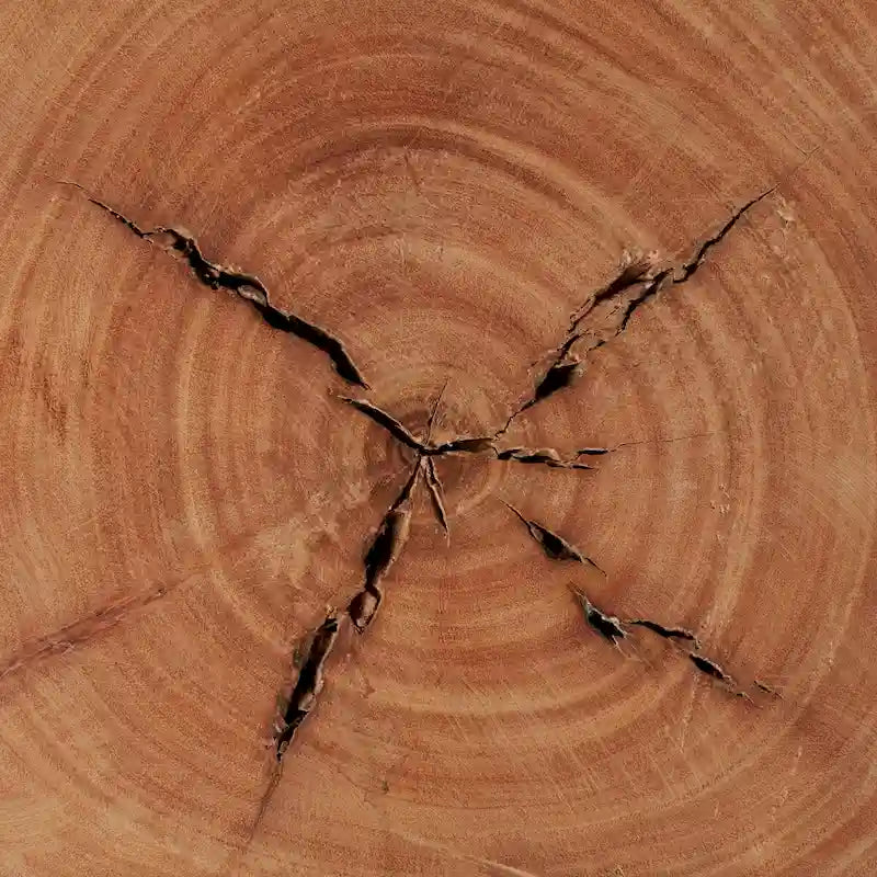 Tabouret en bois de récupération massif rustique Asco
