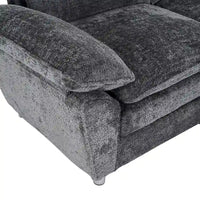 Canapé moderne 3 places avec pouf et méridienne