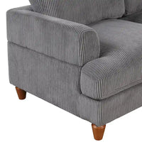 Canapé sectionnel modulable avec ottoman sectionnel d'angle en forme de L