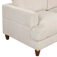 Canapé sectionnel modulable avec ottoman sectionnel d'angle en forme de L