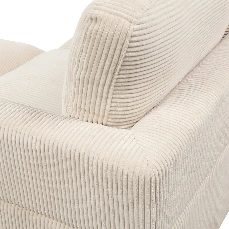 Canapé sectionnel modulable avec ottoman sectionnel d'angle en forme de L