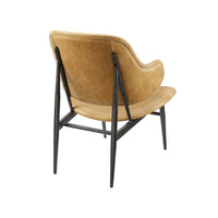 Fauteuil d'appoint Art Leon en cuir véritable