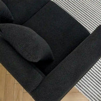 Canapé sectionnel d'angle surdimensionné en L 5 places 81.5 pouces avec 3 coussins
