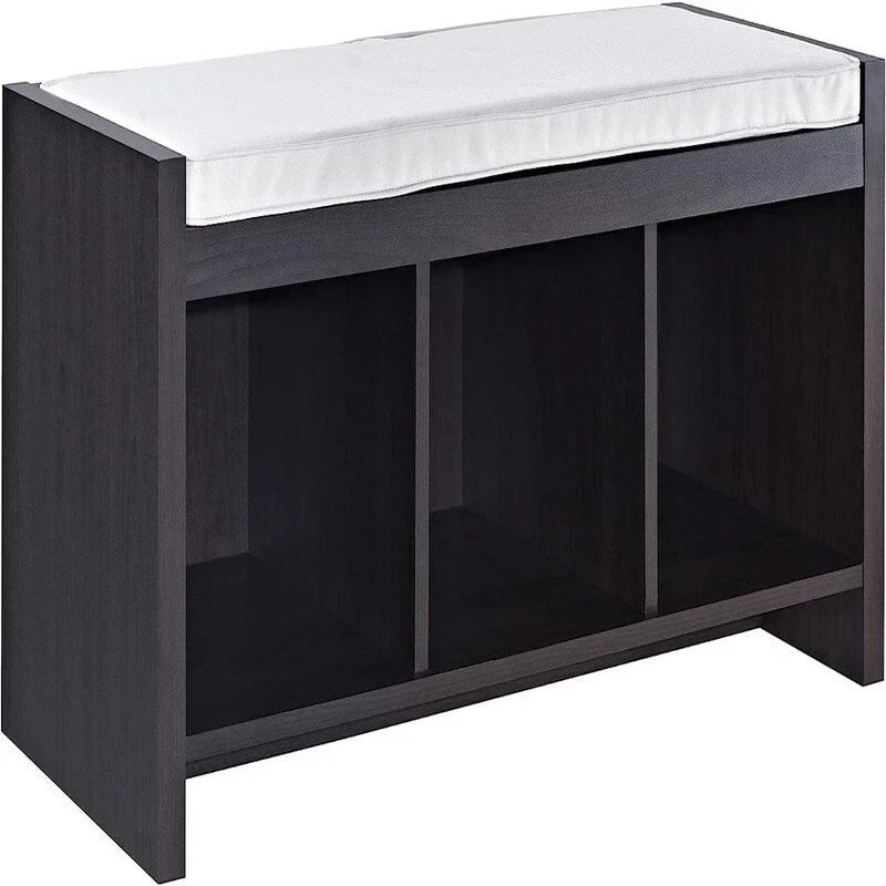 Banc de rangement avec coussin