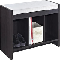 Banc de rangement avec coussin