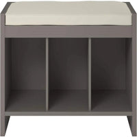 Banc de rangement avec coussin