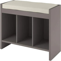 Banc de rangement avec coussin