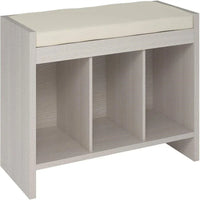 Banc de rangement avec coussin