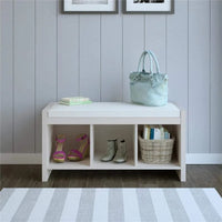 Banc de rangement avec coussin