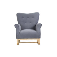 Fauteuil à bascule, Fauteuil d'appoint rembourré pour chambre de bébé, salon, petit fauteuil à bascule contemporain, fauteuil à accoudoirs rembourré pour enfants