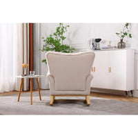 Fauteuil à bascule, Fauteuil d'appoint rembourré pour chambre de bébé, salon, petit fauteuil à bascule contemporain, fauteuil à accoudoirs rembourré pour enfants