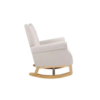Fauteuil à bascule, Fauteuil d'appoint rembourré pour chambre de bébé, salon, petit fauteuil à bascule contemporain, fauteuil à accoudoirs rembourré pour enfants