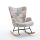 Fauteuil d'appoint moderne Patchwork pour salon, chambre, studio