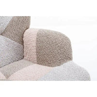 Fauteuil d'appoint moderne Patchwork pour salon, chambre, studio