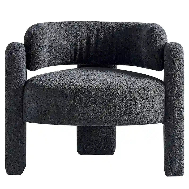 Fauteuil d'appoint en tissu bouclette