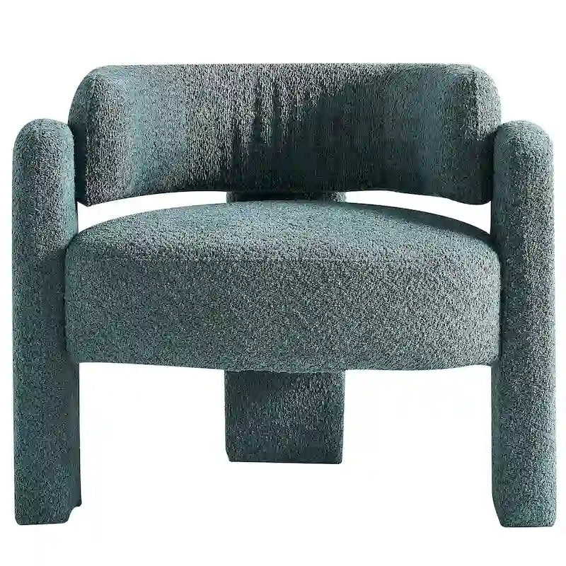 Fauteuil d'appoint en tissu bouclette