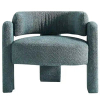 Fauteuil d'appoint en tissu bouclette