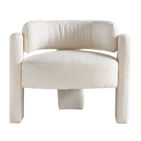 Fauteuil d'appoint en tissu bouclette
