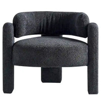 Fauteuil d'appoint en tissu bouclette