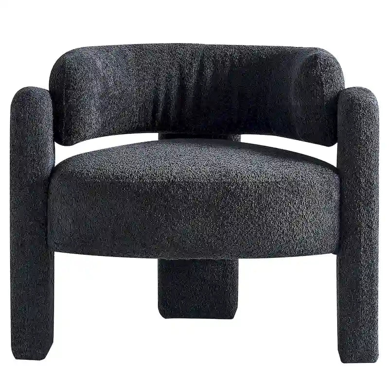 Fauteuil d'appoint en tissu bouclette
