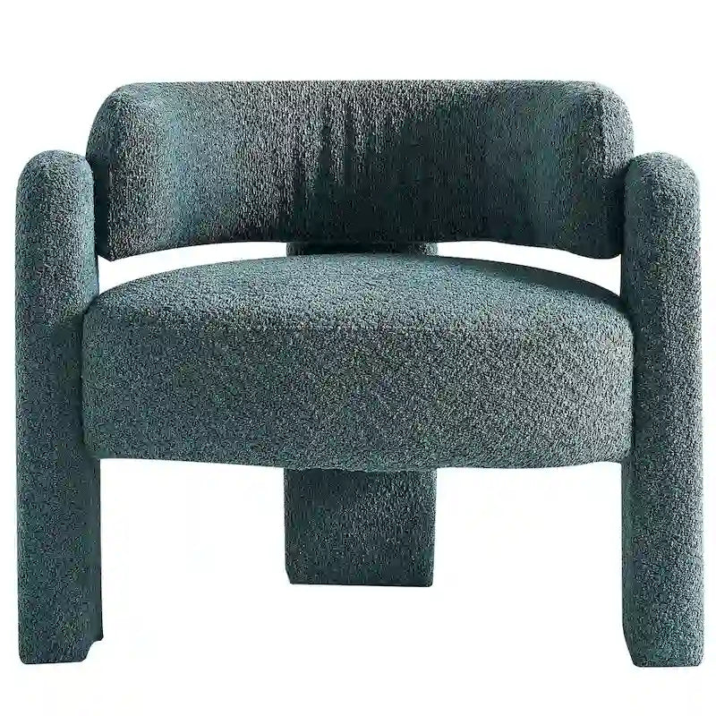 Fauteuil d'appoint en tissu bouclette
