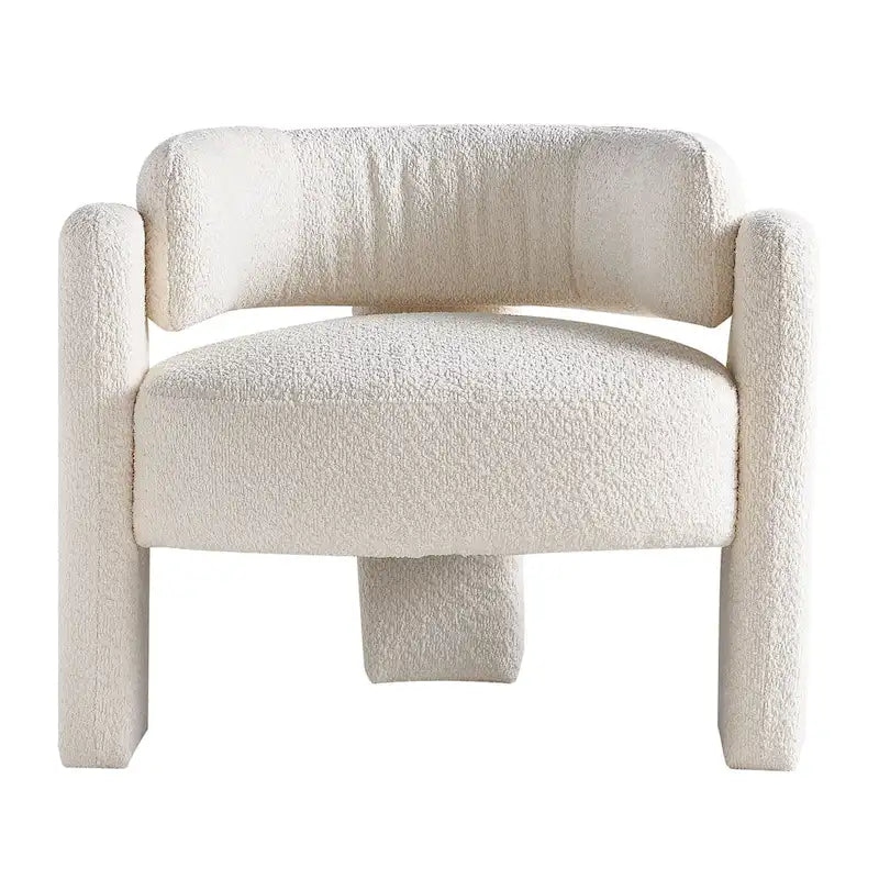 Fauteuil d'appoint en tissu bouclette