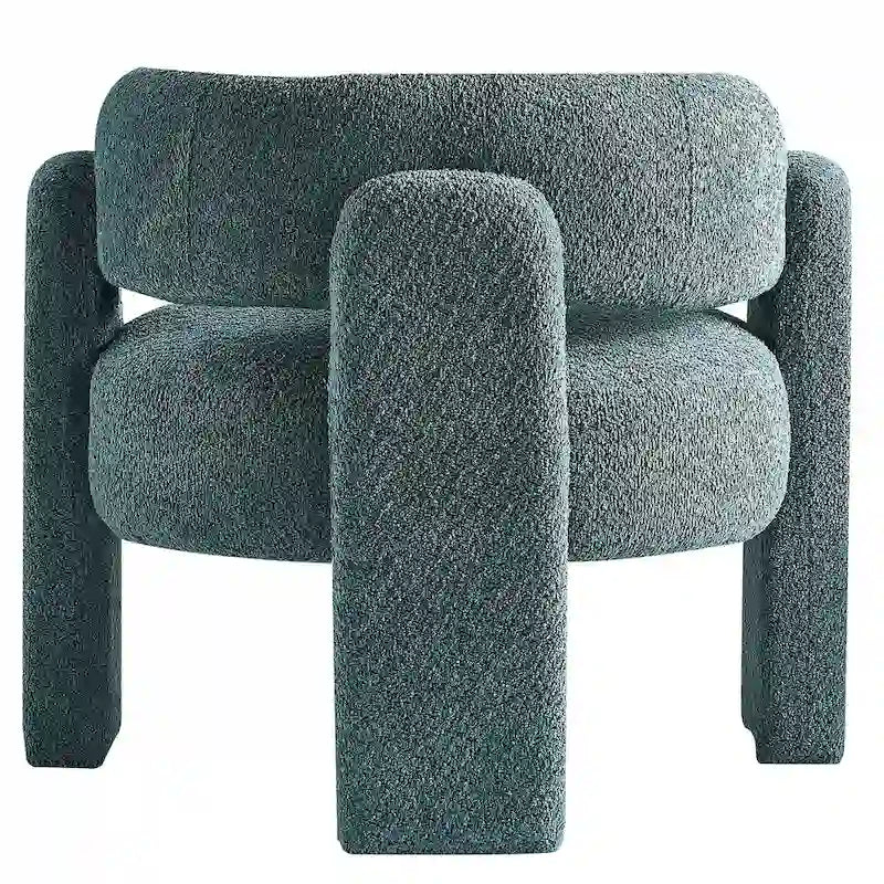 Fauteuil d'appoint en tissu bouclette